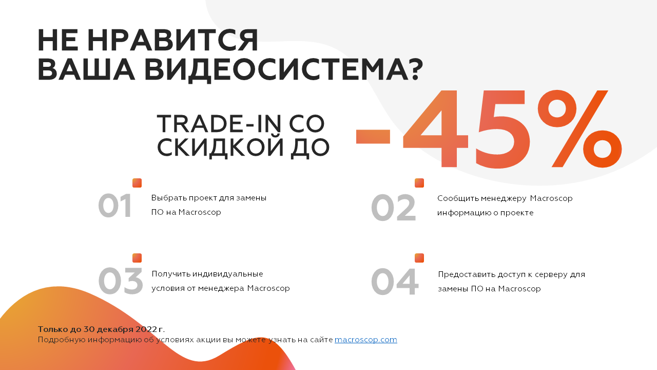 TRADE-IN на выгодных условиях | Акции Macrsocop 2022