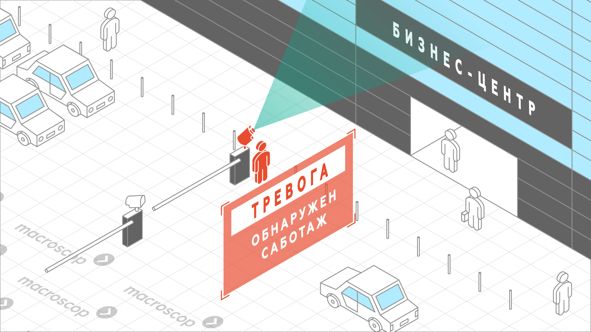 Детектор саботажа для бизнес-центров и офисов